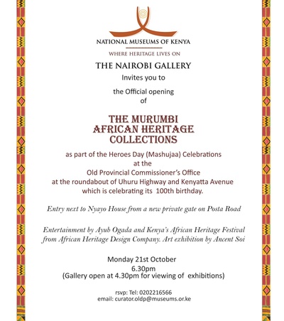 The Murumbi African Heritage Collection to continue till 2018