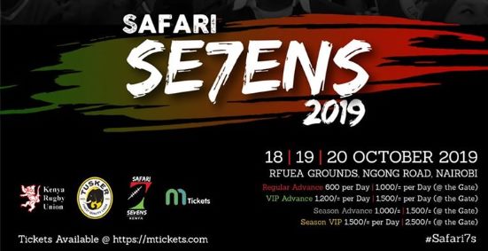 The 2019 edition of the Safari Sevens from 18th October
